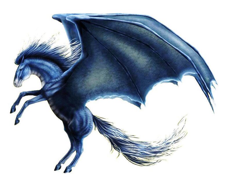 Blue Winged Horse