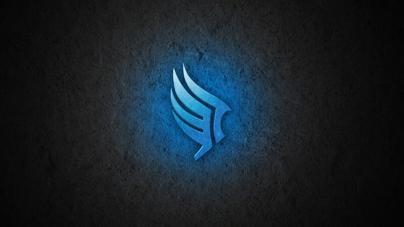 Blue Winged Logo — Dramatic