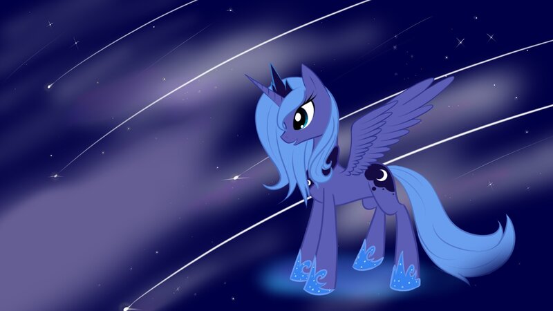 Blue Winged Unicorn Pony — Serene