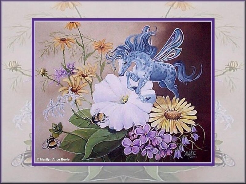 Blue Winged Unicorn