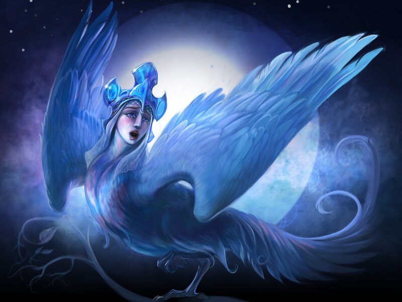 Blue Winged Woman