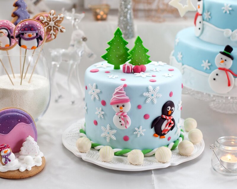 Blue Winter Cake — Light Blue