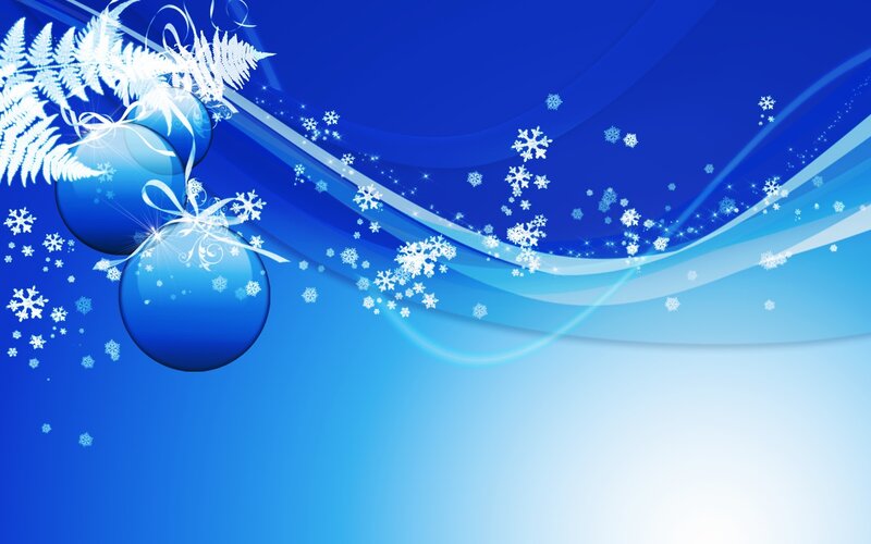 blue winter holiday background