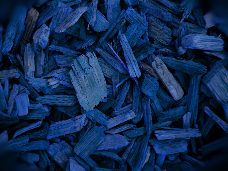 blue wood chips texture