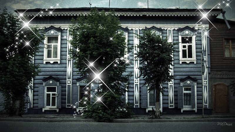 Blue Wooden House — Gray