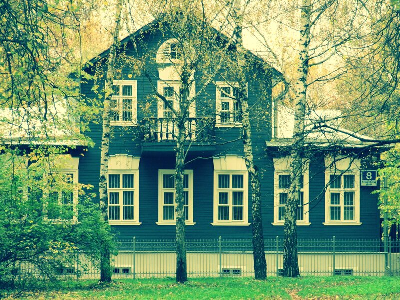 Blue Wooden House — Green