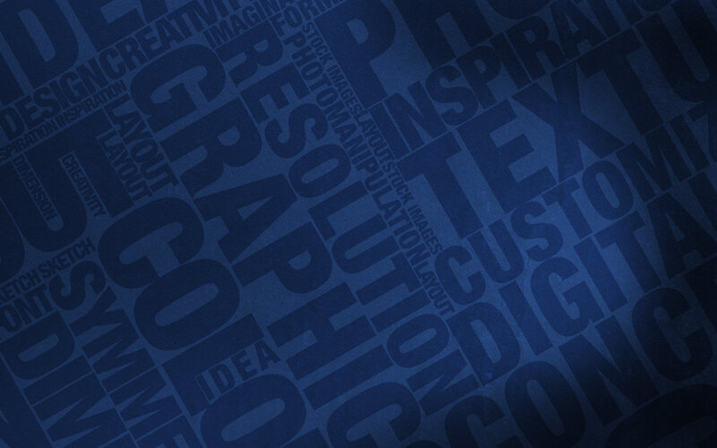 blue word cloud design