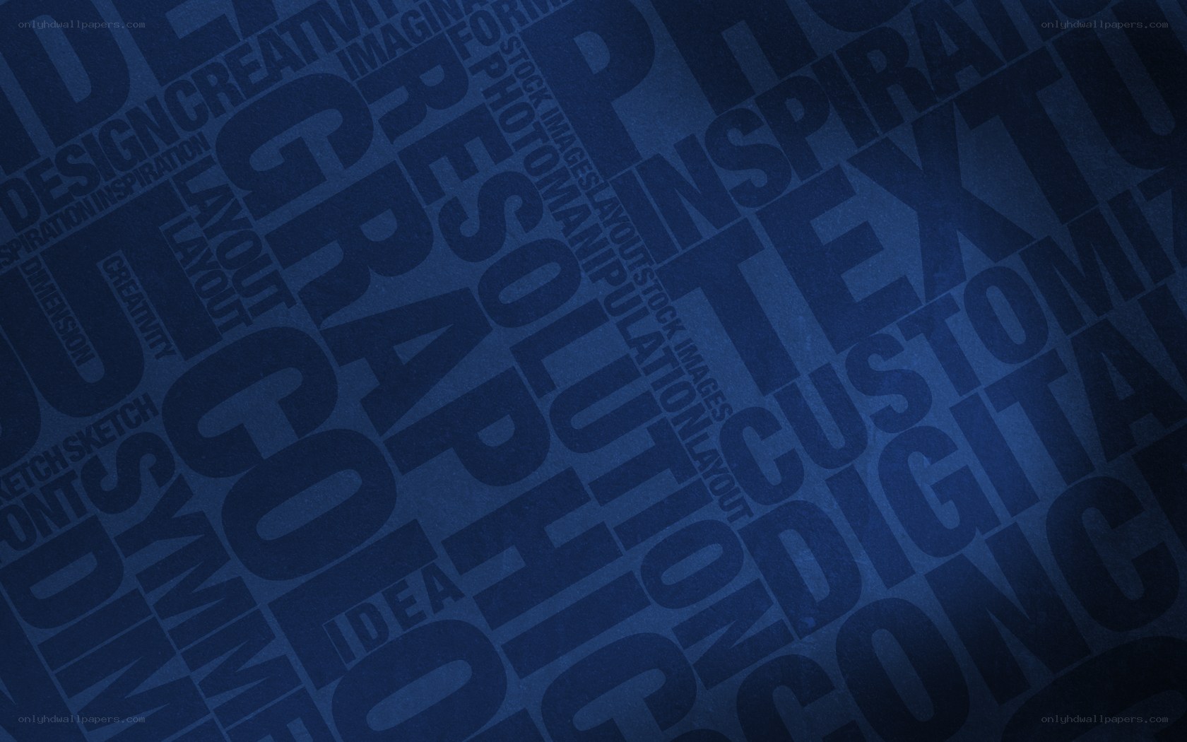 blue word cloud design
