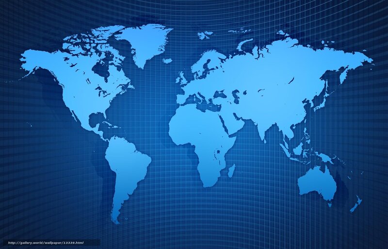 Blue world map background