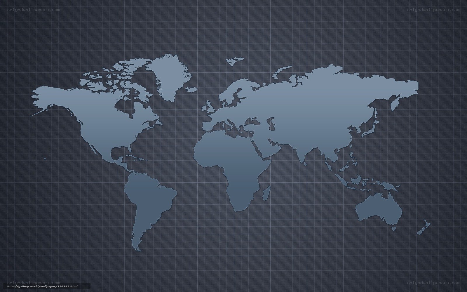 blue world map grid