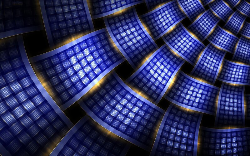 Blue Woven Panels