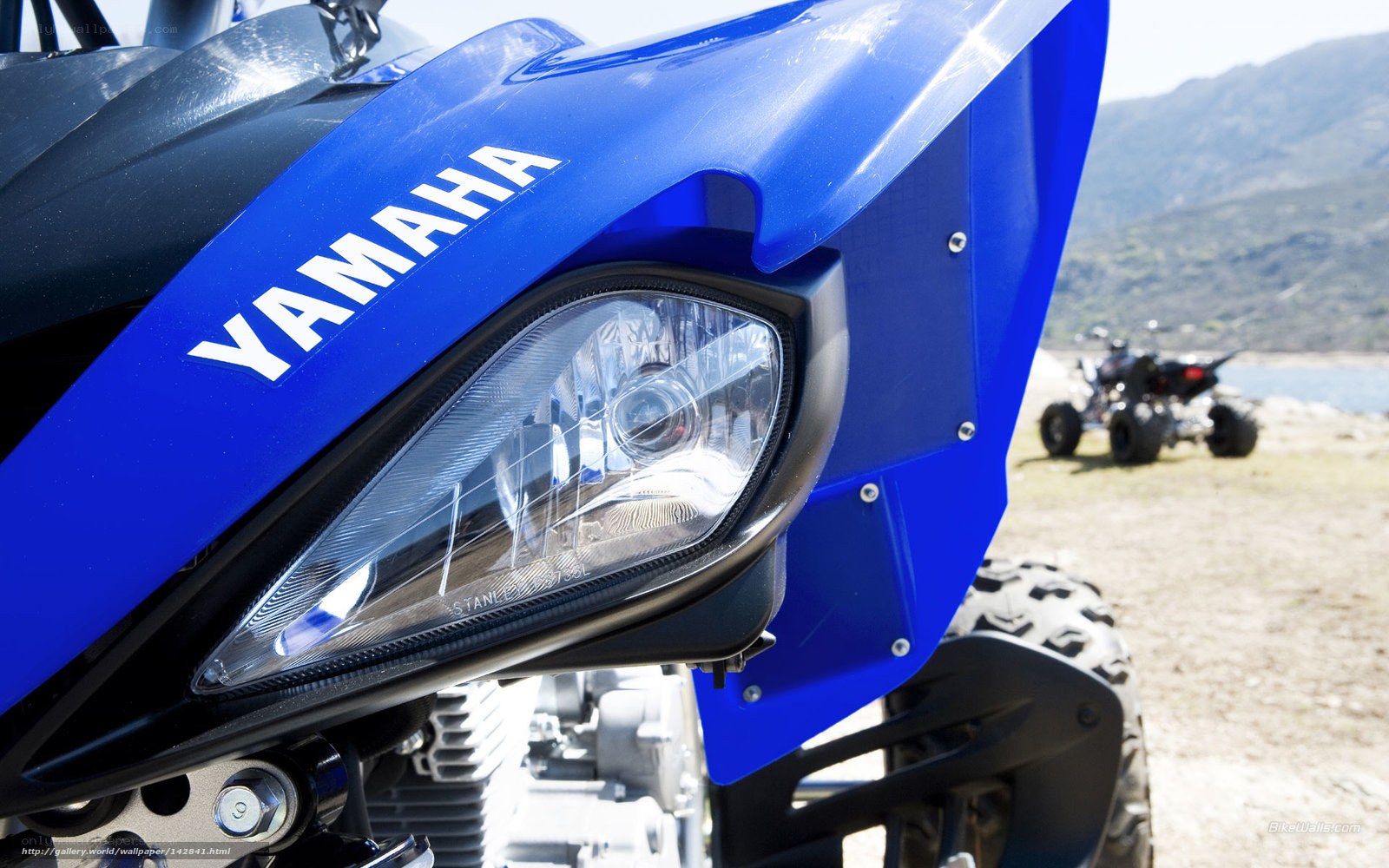 Blue Yamaha ATV Headlight
