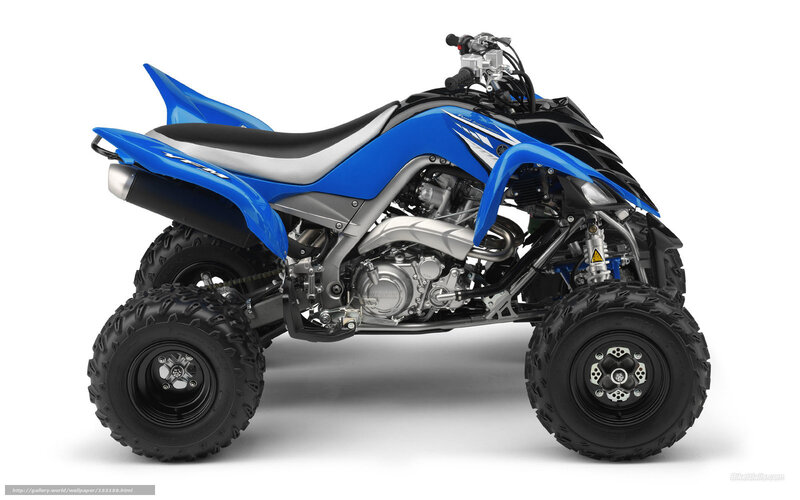 Blue Yamaha Atv — Neutral, Photograph, Engine