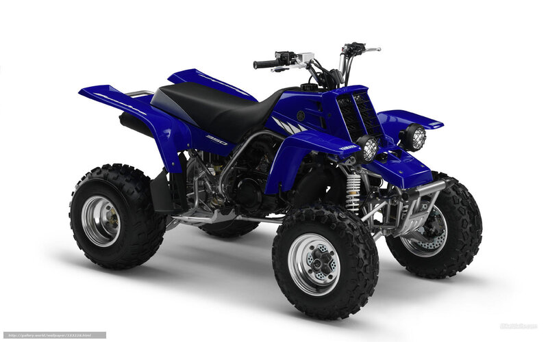 Blue Yamaha Atv — Neutral, Photograph, Handlebars, Seat