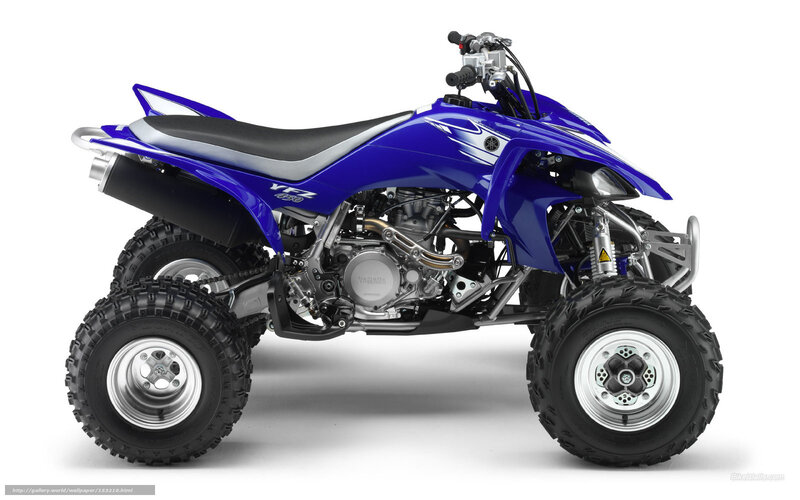 Blue Yamaha Atv — Neutral, Photograph, Seat, Engine