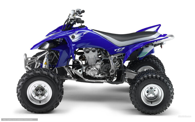 Blue Yamaha Atv — Neutral, Photograph, Seat, Engine, Tires
