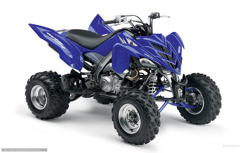 Blue Yamaha Atv — Neutral, Photograph, Seat, Engine, Wheels