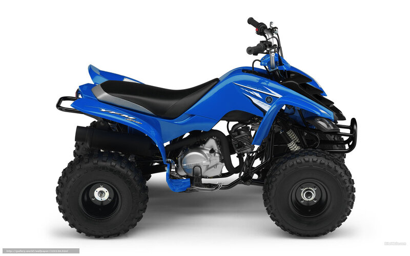 Blue Yamaha Atv — Neutral, Photograph, Seat