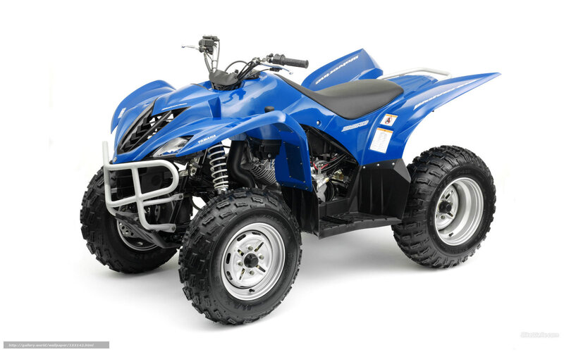 blue yamaha atv quad