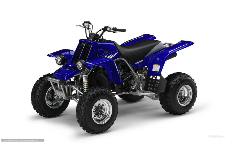 Blue Yamaha Banshee ATV