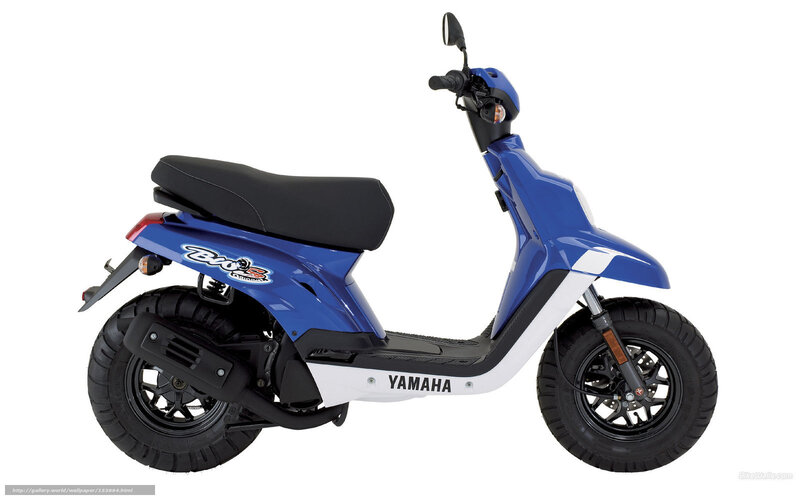 Blue Yamaha BWS scooter