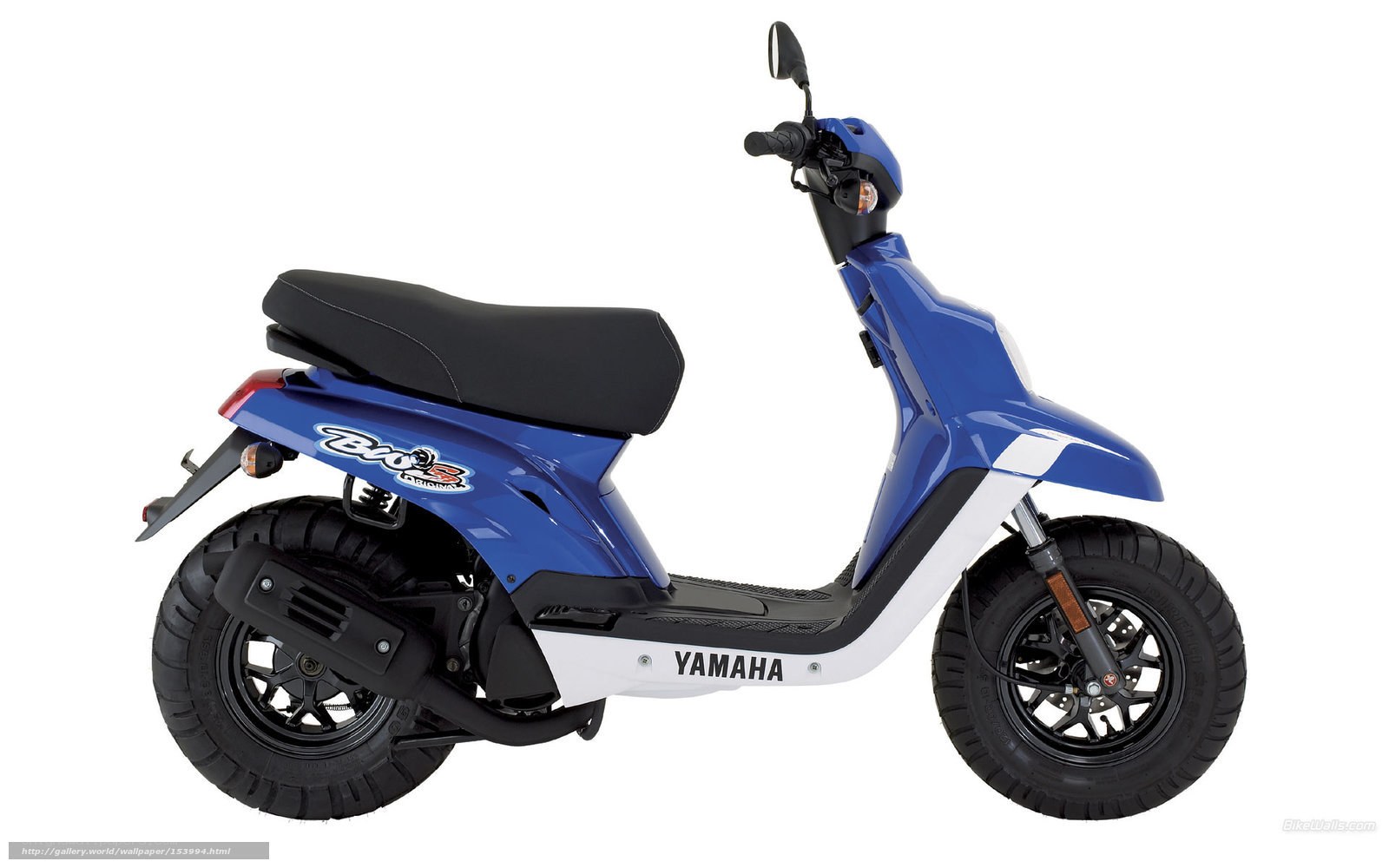 Blue Yamaha BWS scooter