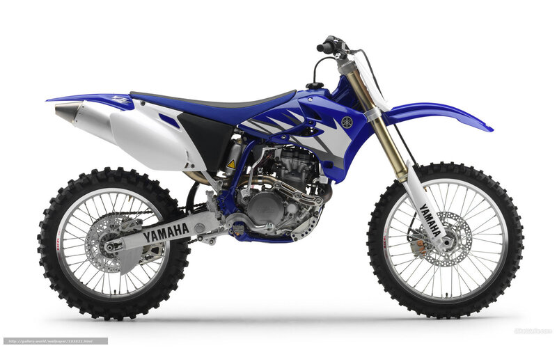 blue yamaha dirt bike