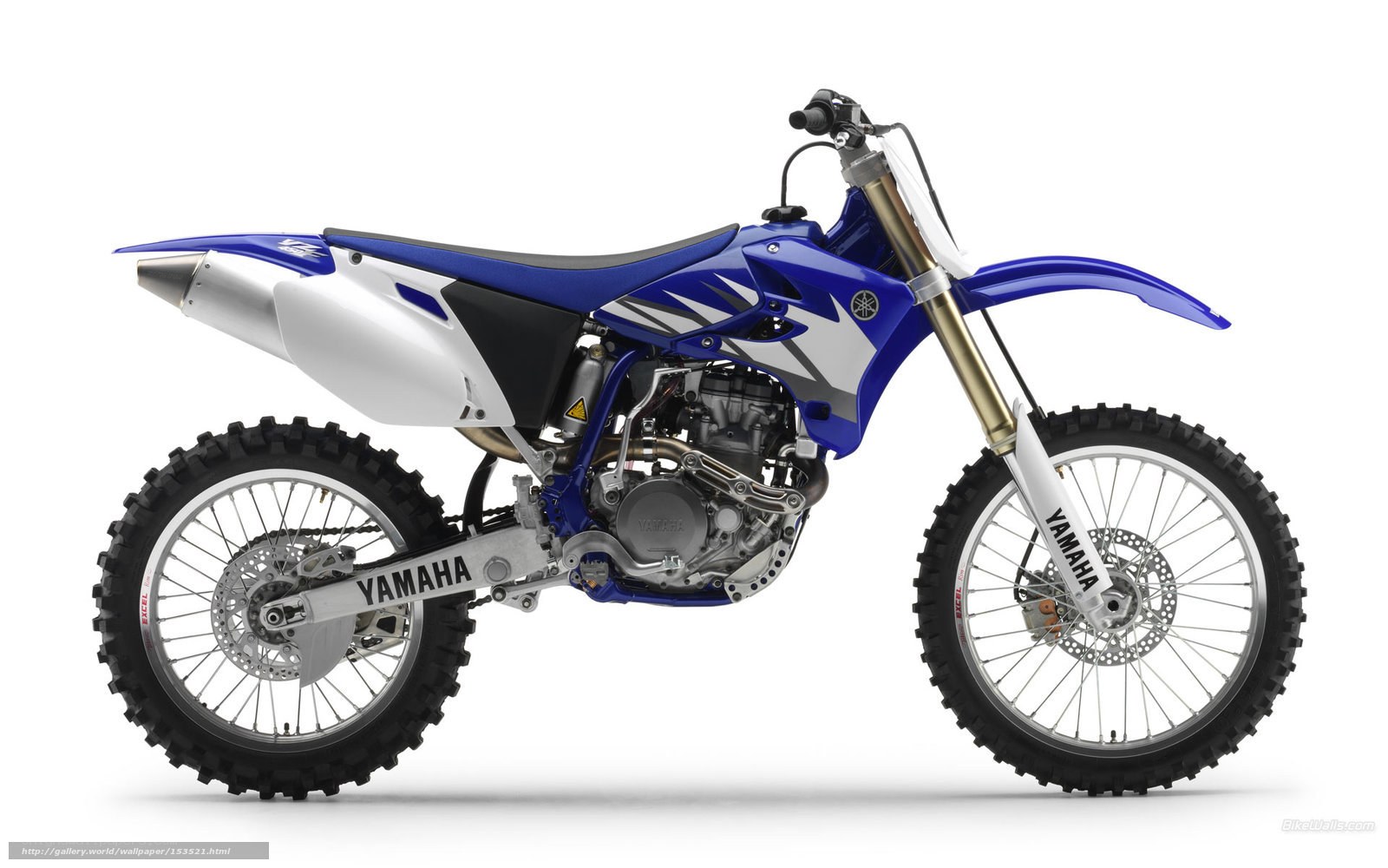 blue yamaha dirt bike