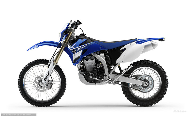 blue yamaha dirt bike