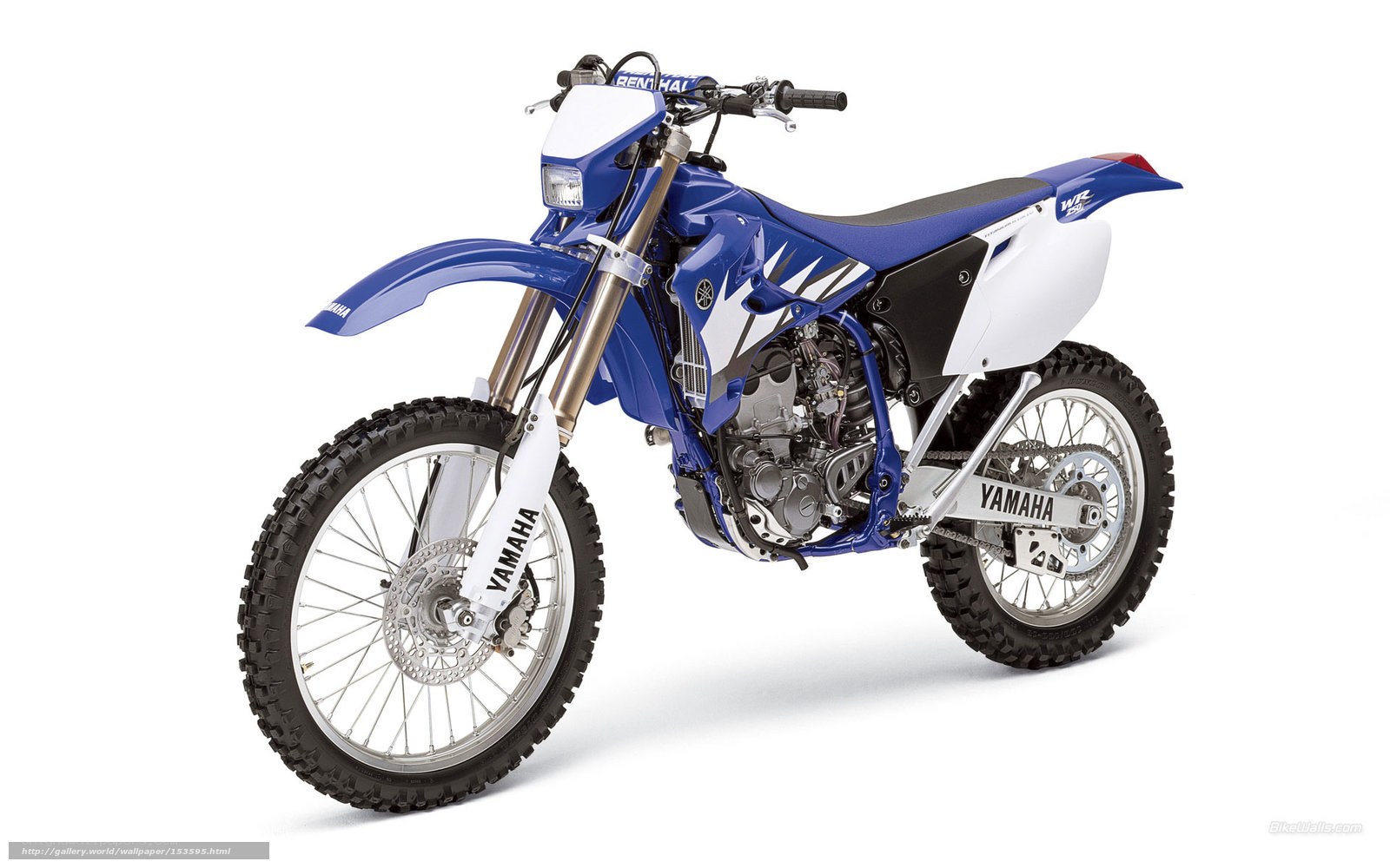 blue yamaha dirt bike