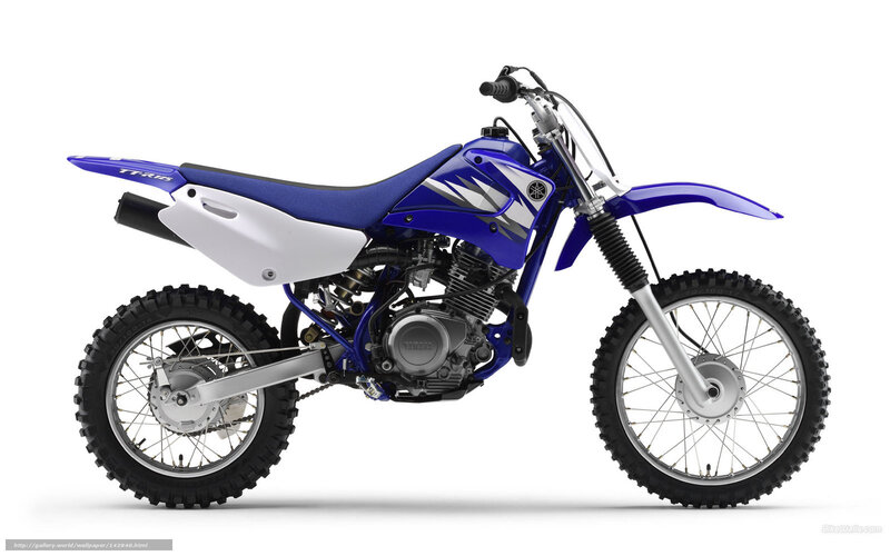 blue yamaha dirt bike