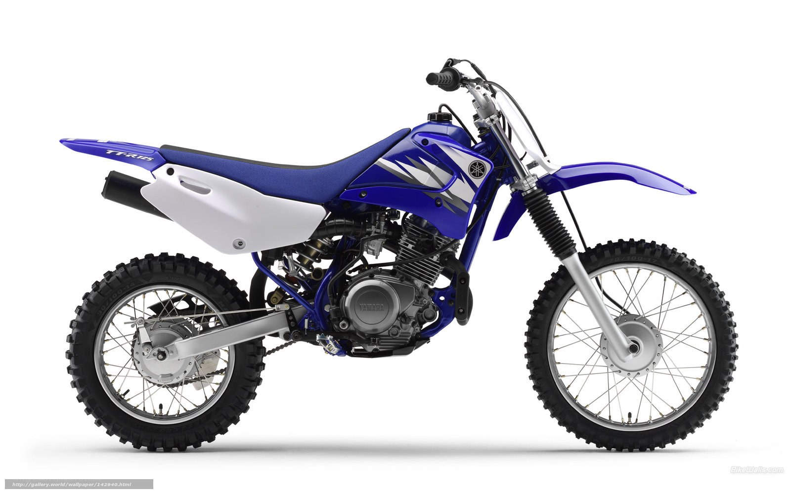blue yamaha dirt bike