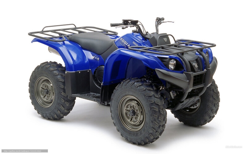 Blue Yamaha KODIAK ATV