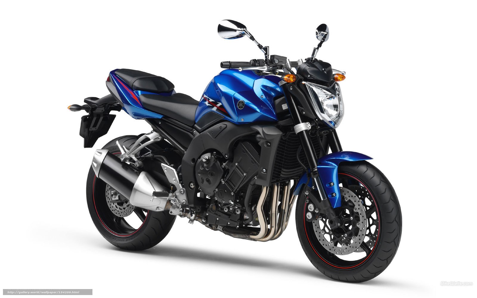 Blue Yamaha motorcycle