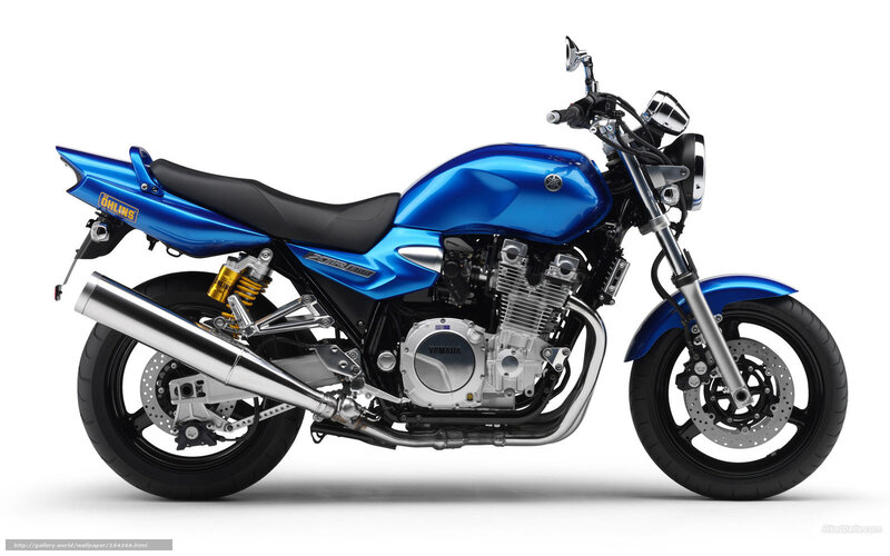 Blue Yamaha motorcycle