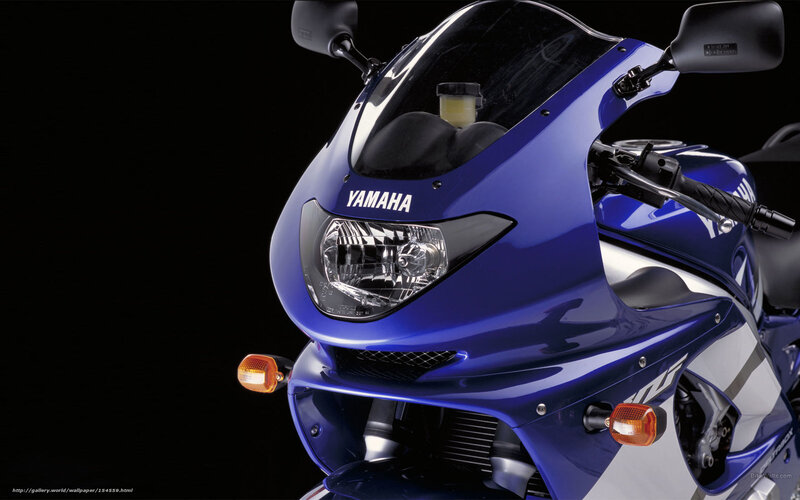 Blue Yamaha Motorcycle — Dramatic