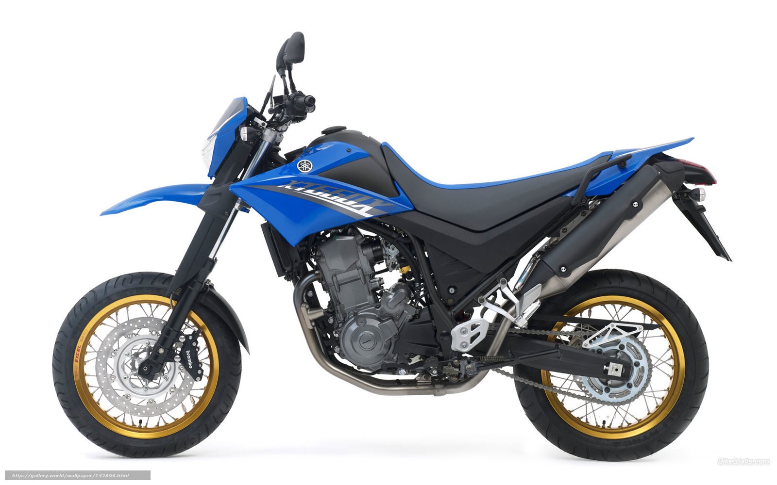 blue yamaha off-road motorcycle