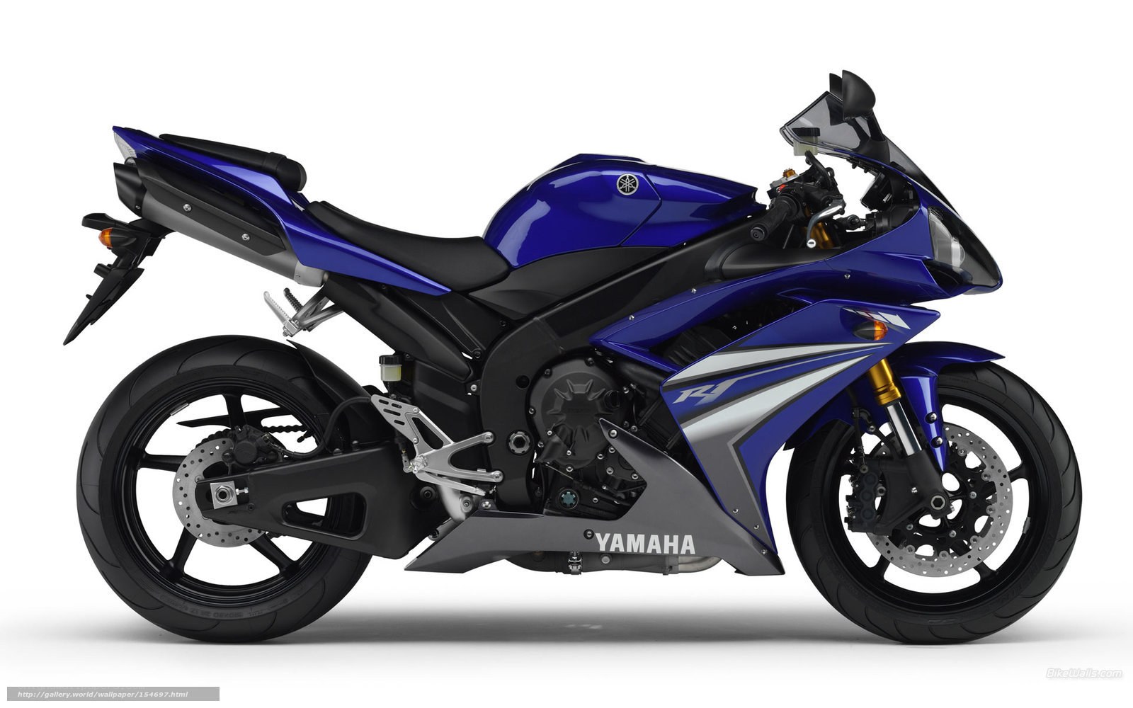 Blue Yamaha R1 motorcycle
