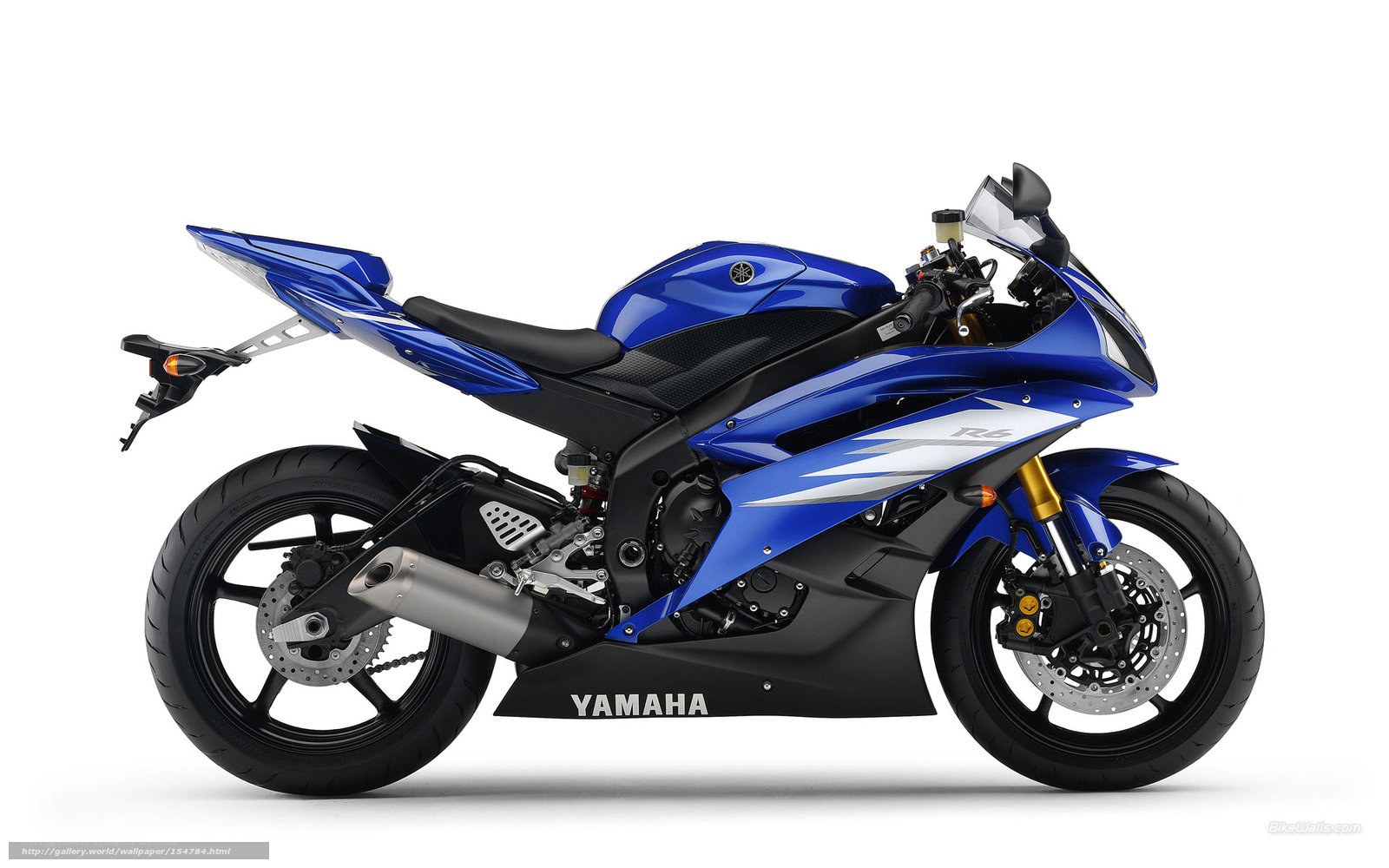 Blue Yamaha R6 motorcycle