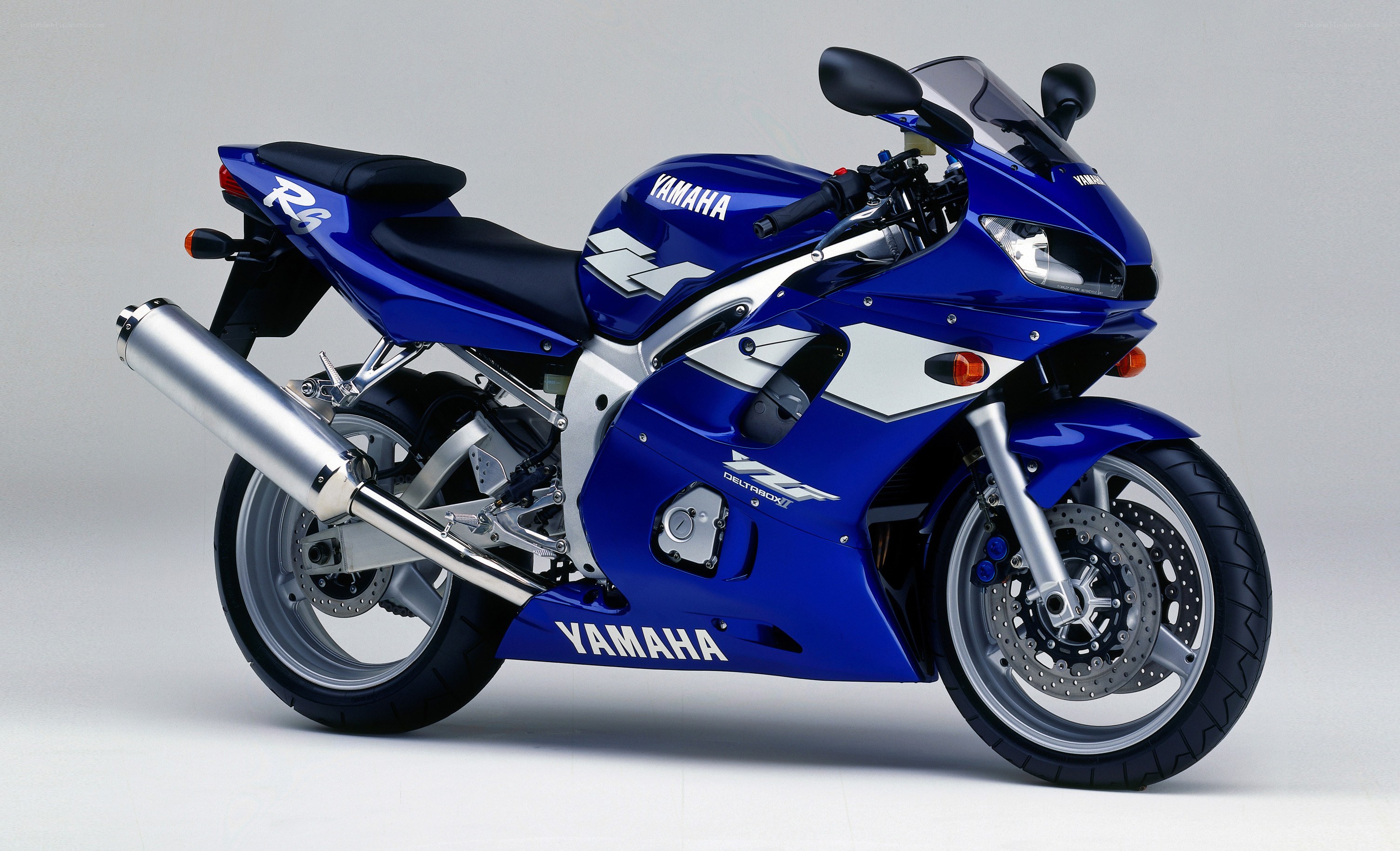 Blue Yamaha R6 motorcycle