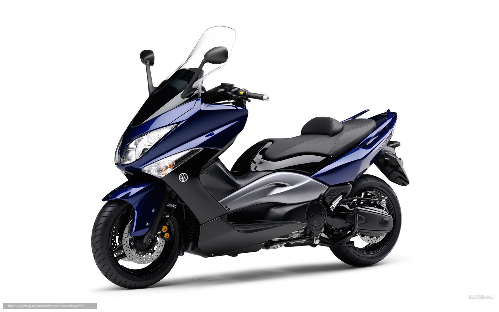 Blue Yamaha scooter