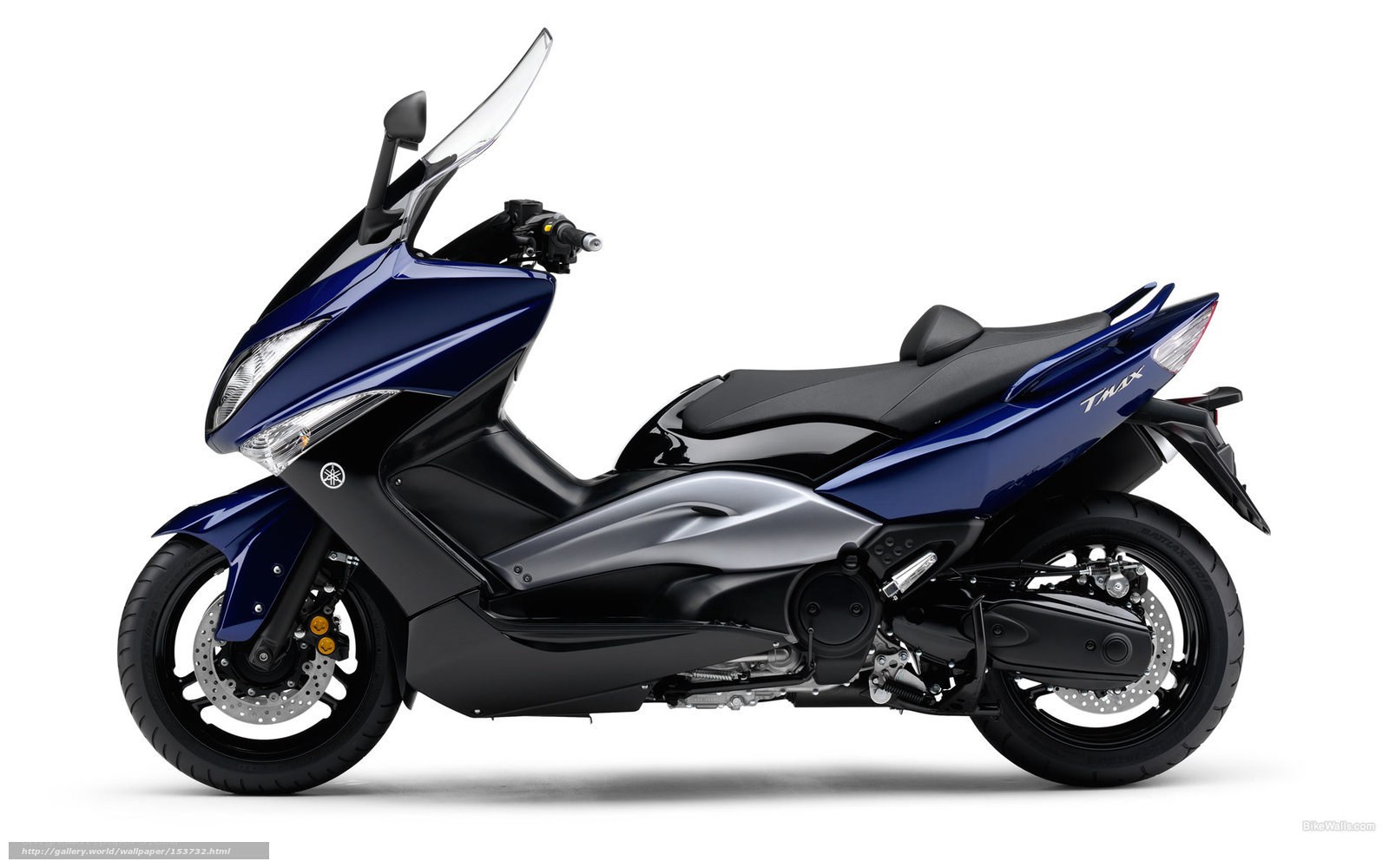 Blue Yamaha T-Max scooter