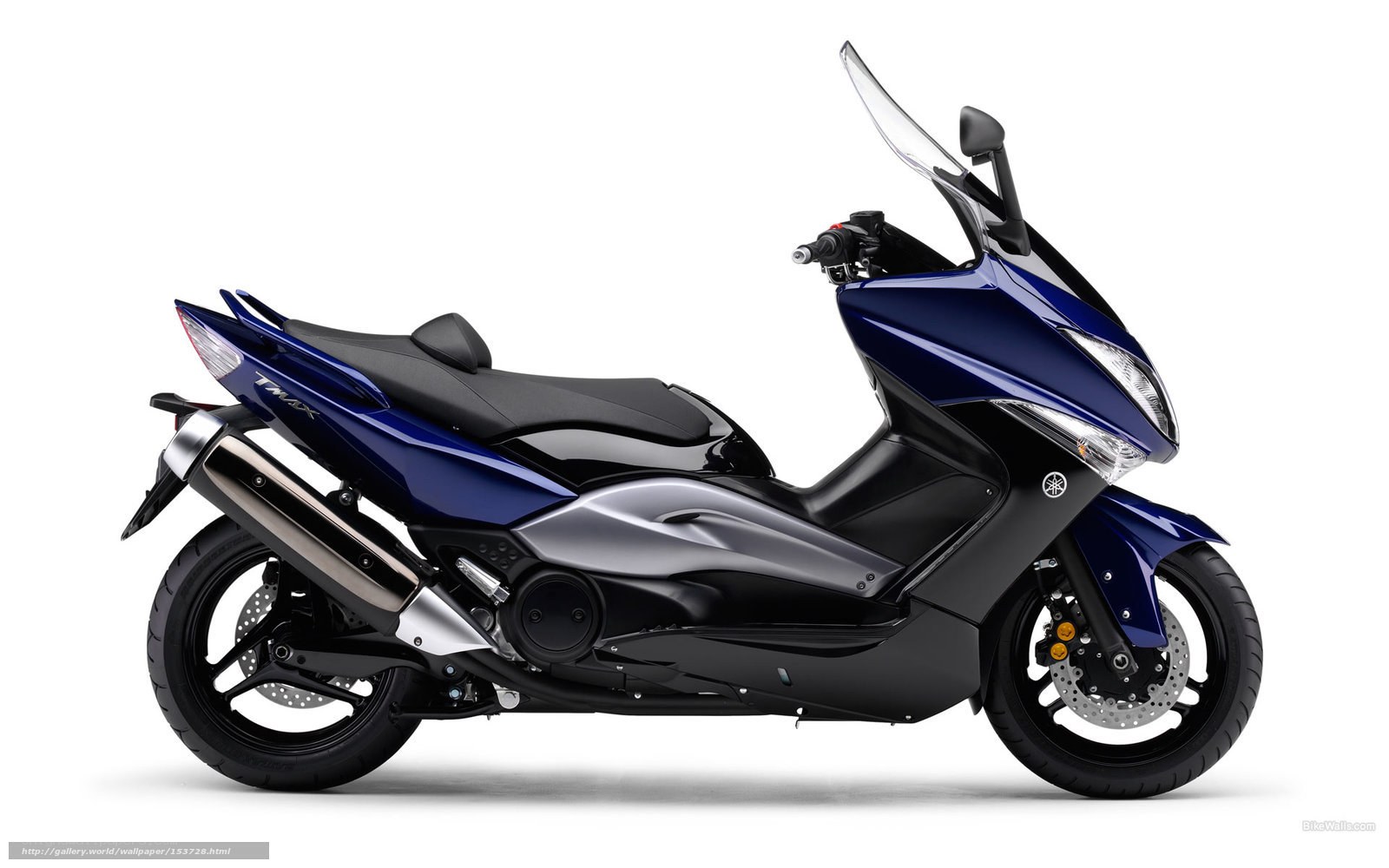 Blue Yamaha T-Max scooter