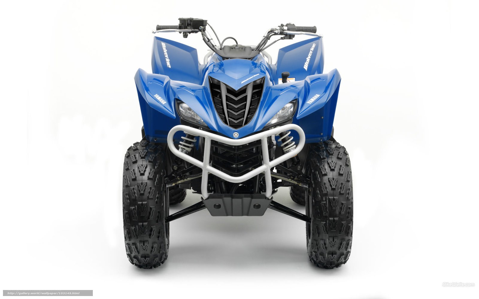 Blue Yamaha Wolverine ATV