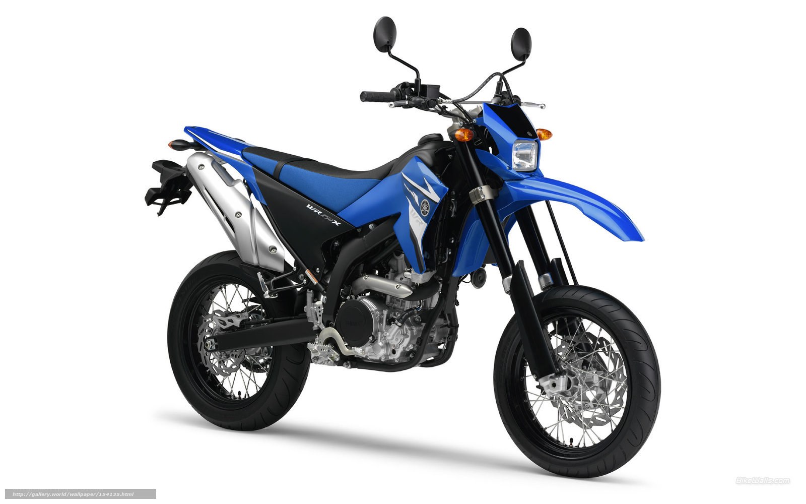 Blue Yamaha WR250X motorcycle
