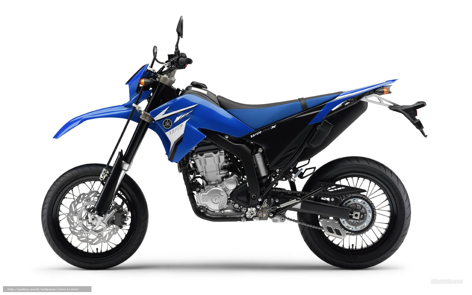 blue yamaha wr450f motorcycle