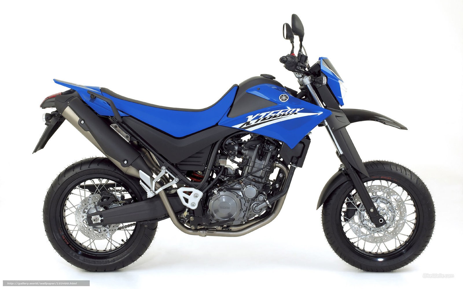 Blue Yamaha XT660X motorcycle