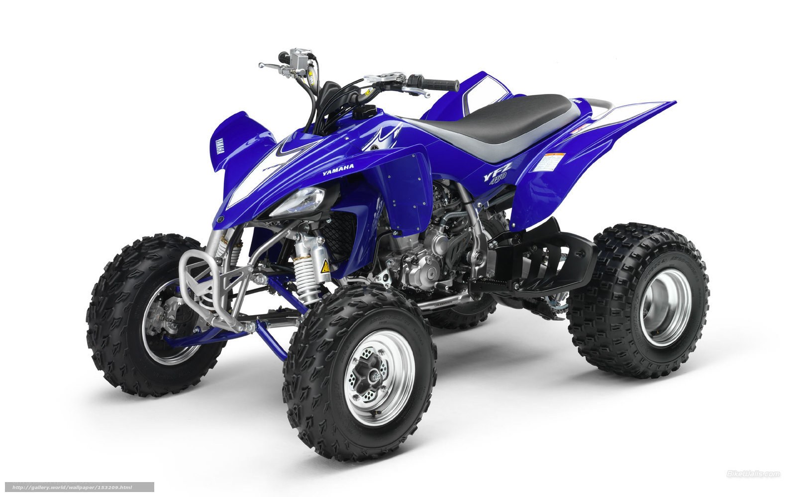 Blue Yamaha YFZ450R ATV