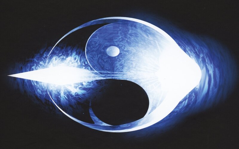 blue yin-yang eye symbol