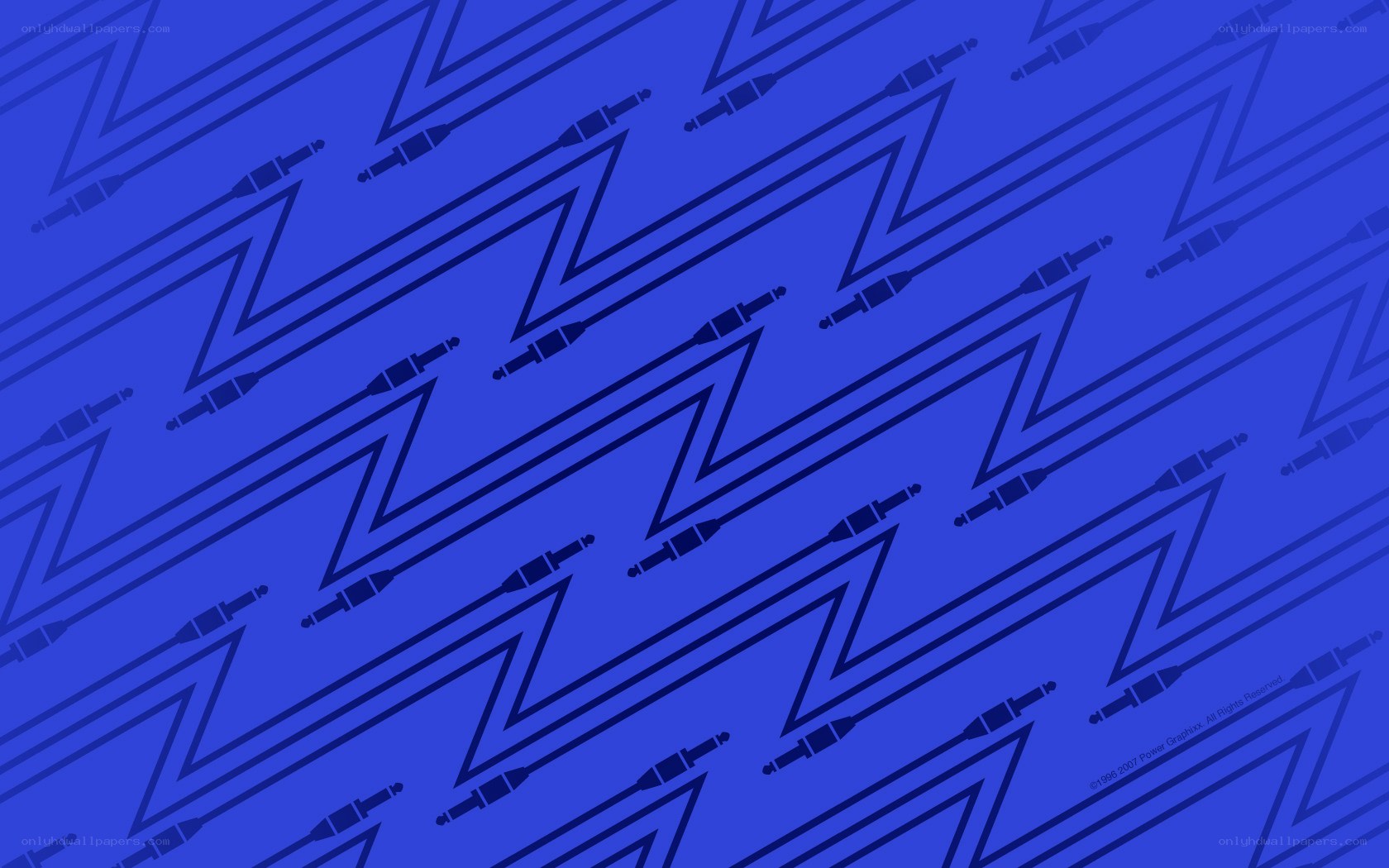 blue zigzag cable pattern